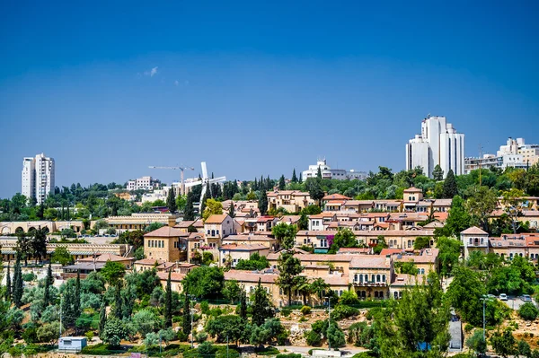 Paisagem de mishkenot sheananim — Fotografia de Stock