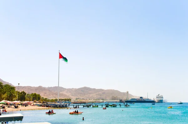 Landscape of Aqaba beach — Stock Photo, Image