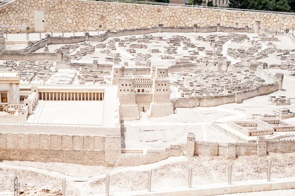 Modelo de Jerusalém antiga — Fotografia de Stock