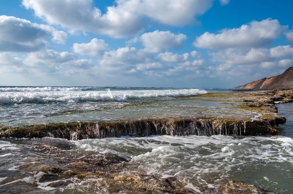 Costa rocciosa del mare — Foto Stock