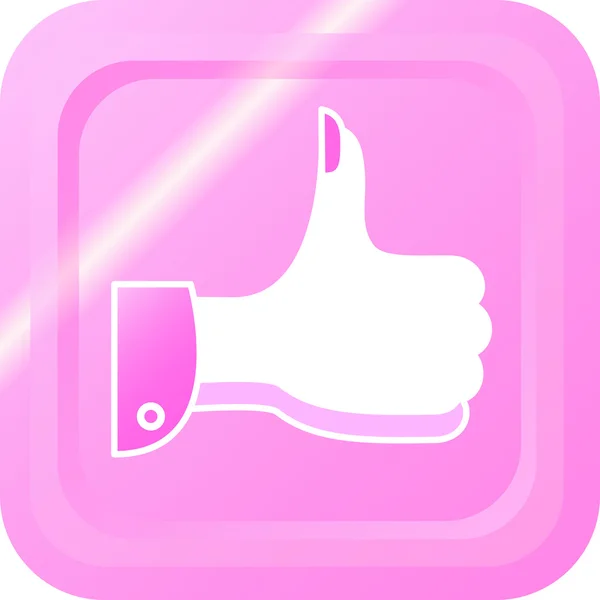 Womens thumbs up — Stock Vector