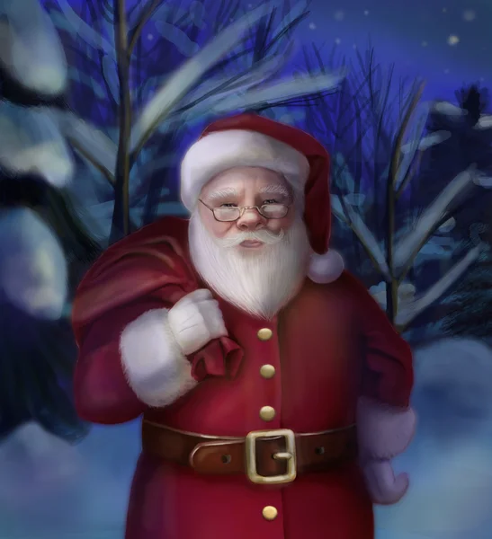 Santa claus karty — Zdjęcie stockowe