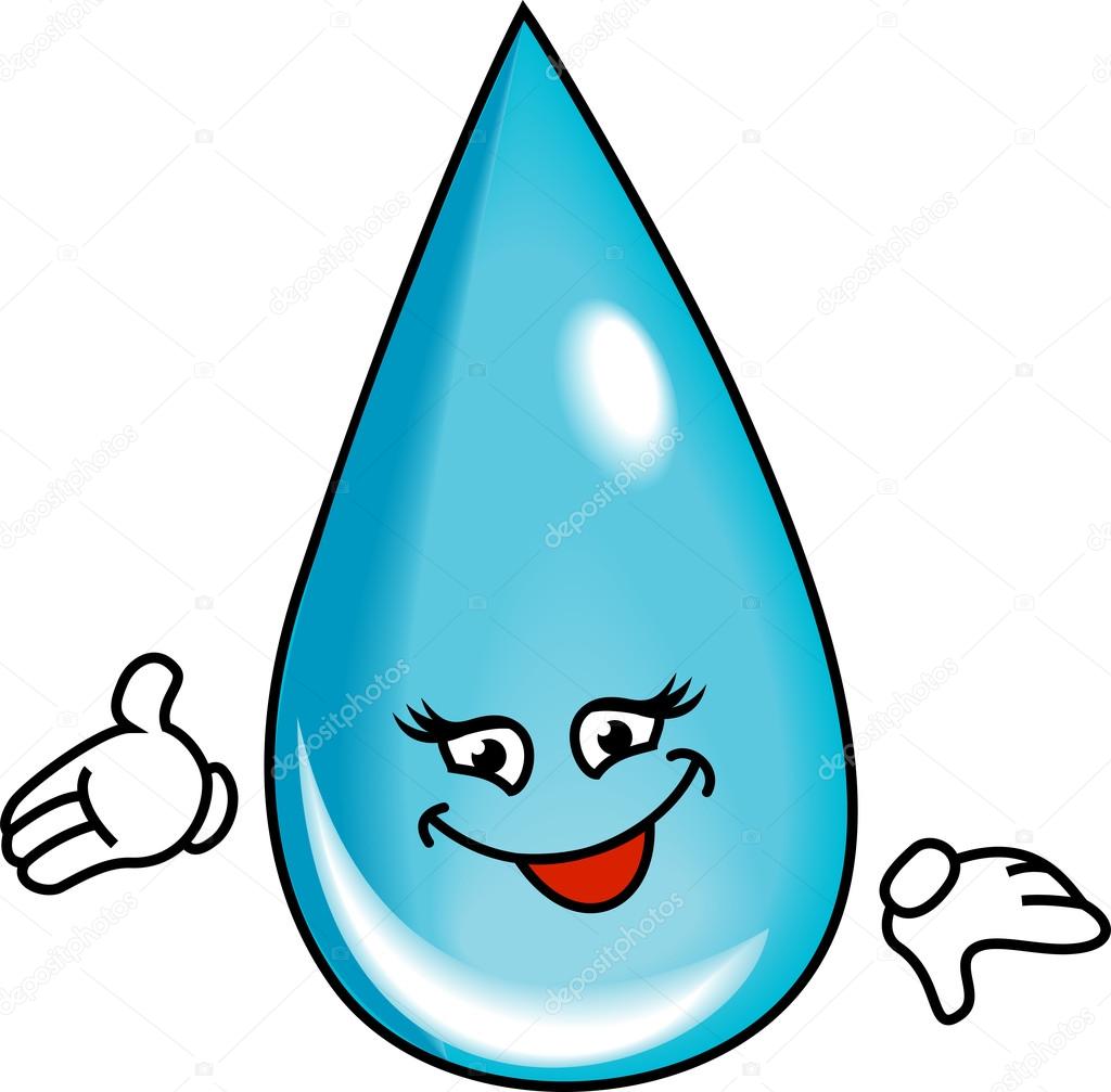 Smiley water drop — Stock Vector © Bewitchment 39318967