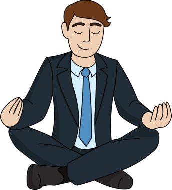 işadamı meditasyon