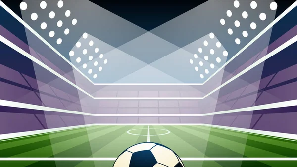 Fotboll stadion belysning vektor illustration stadion belysning — Stock vektor