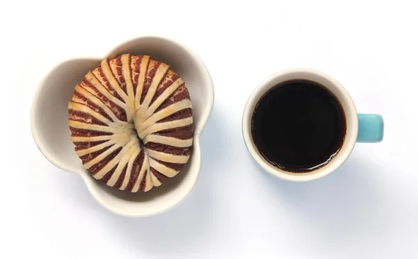 Taro brood en kopje koffie — Stockfoto