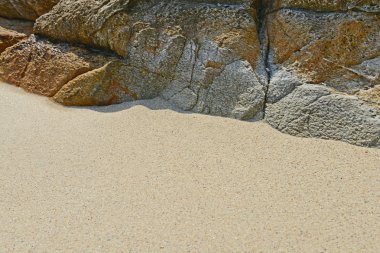 Kum plaj kayalar doku 