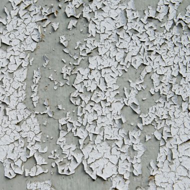 Duvardaki eski çatlak boya. 