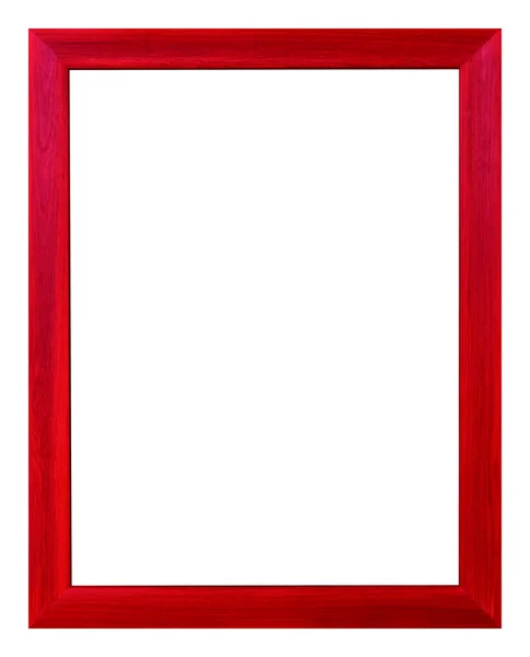 Red Frame Isolated White Background Vintage Style — Stock Photo, Image