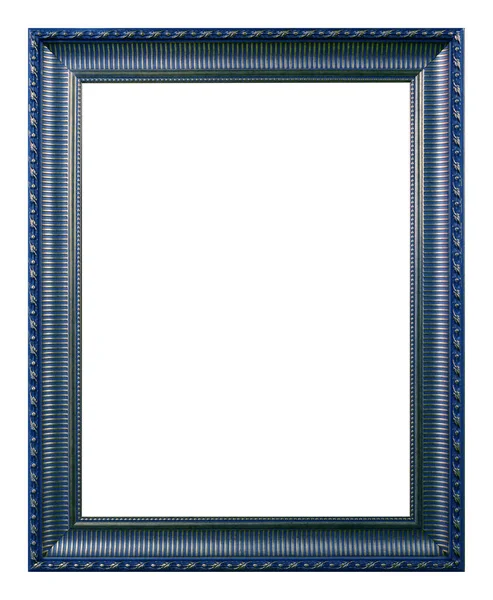 白を基調としたヴィンテージスタイルのアンティークブルーのフレーム — ストック写真