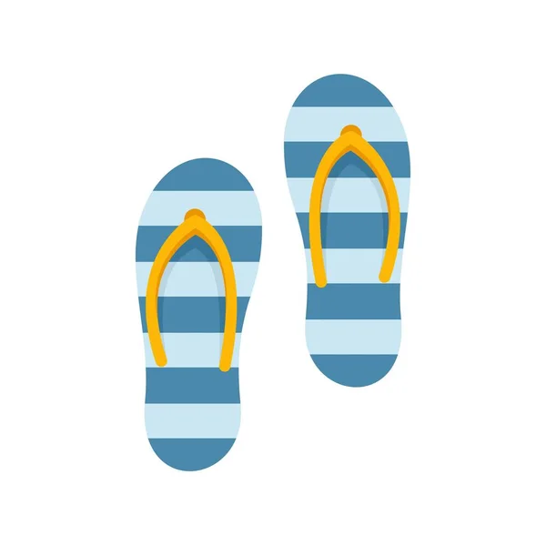 Sauna slippers icon flat isolated vector — Wektor stockowy