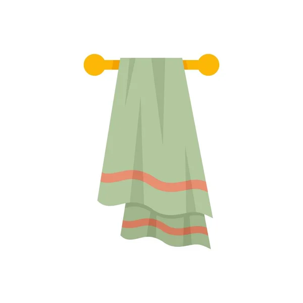 Sauna towel icon flat isolated vector — Stockvector