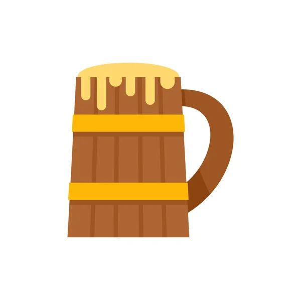 Sauna beer mug icon flat isolated vector — Stockvektor