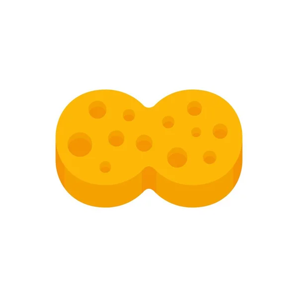 Sauna sponge icon flat isolated vector — ストックベクタ