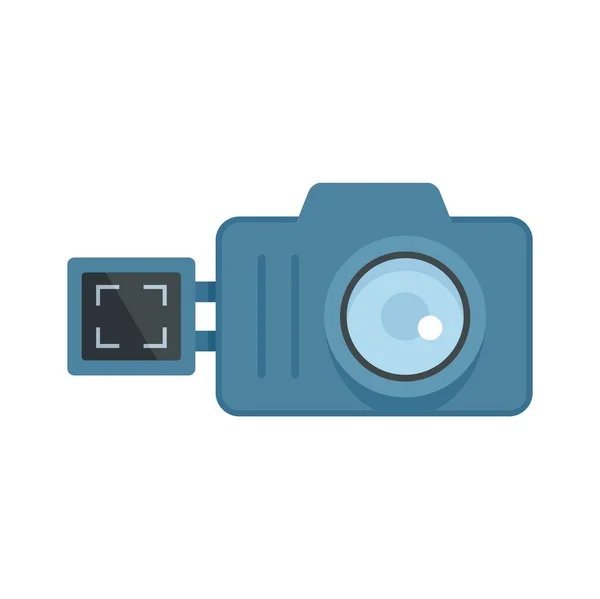 Screen recording camera icon flat isolated vector — 图库矢量图片