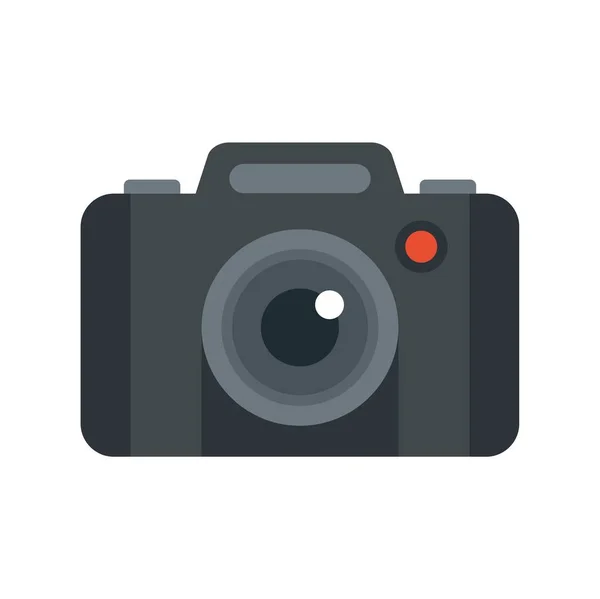 Photo camera record icon flat isolated vector — Stok Vektör