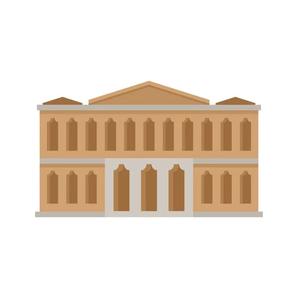 Ballet theater icon flat isolated vector — Vettoriale Stock