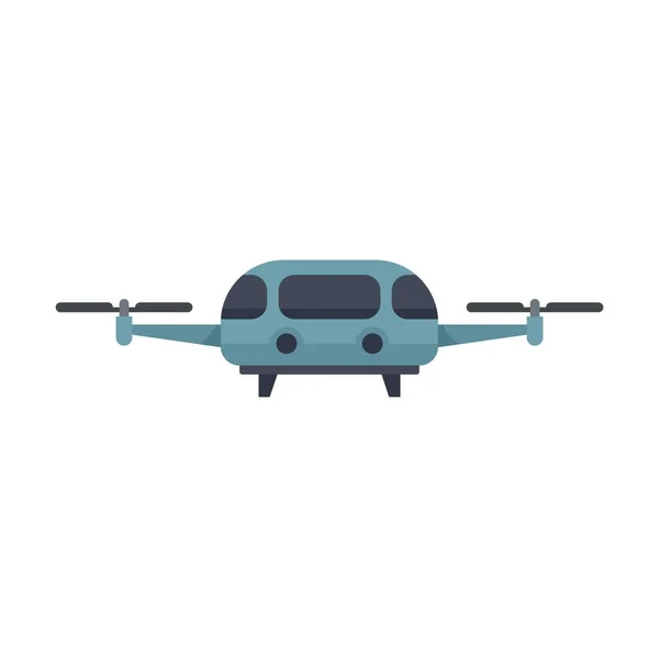 Fly taxi icon flat isolated vector — Vetor de Stock