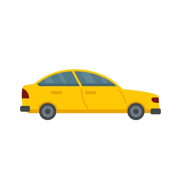 City car unmanned taxi icon flat isolated vector — стоковый вектор