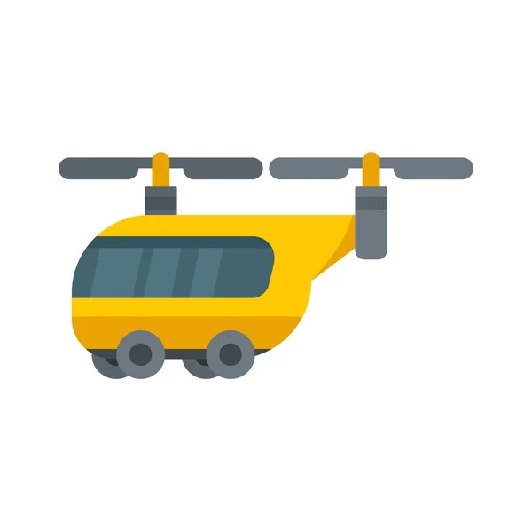 Air taxi bus icon flat isolated vector — Stock Vector