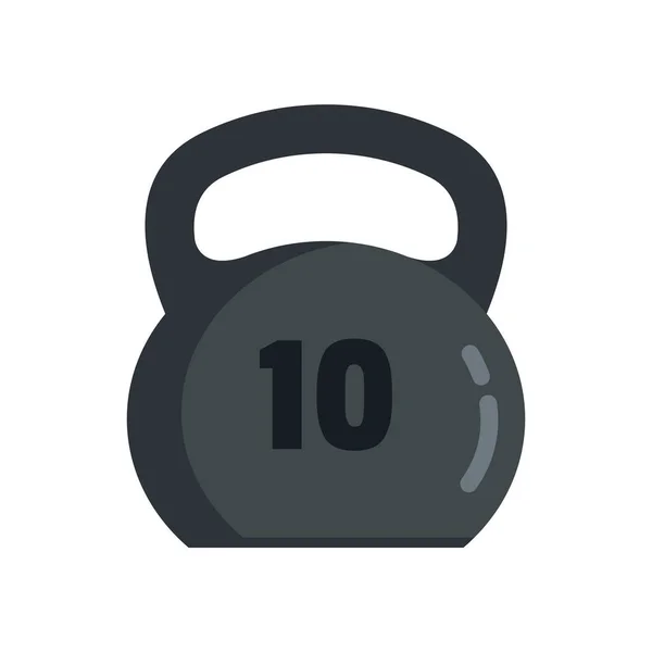 Kettlebell gravity icon flat isolated vector — Image vectorielle