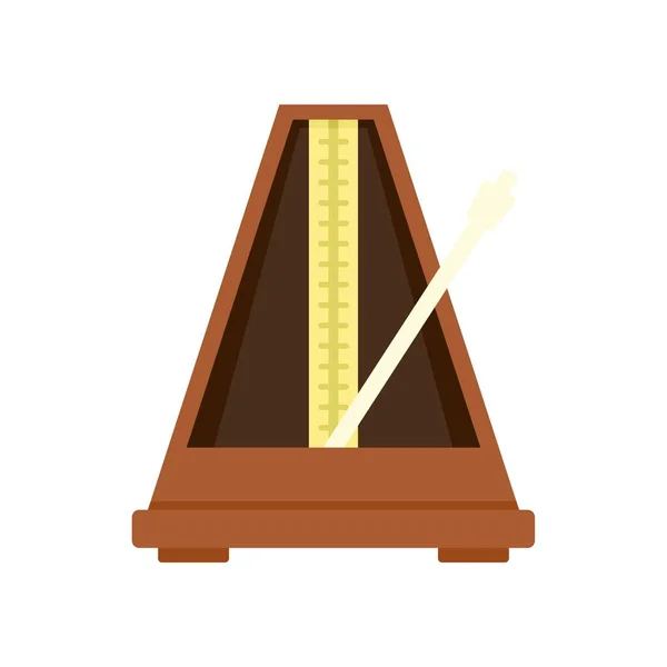 Metronome beat icon flat isolated vector — 스톡 벡터