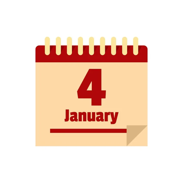 January newtons day icon flat isolated vector — Image vectorielle