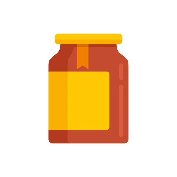 Swedish jam jar icon flat isolated vector — 스톡 벡터