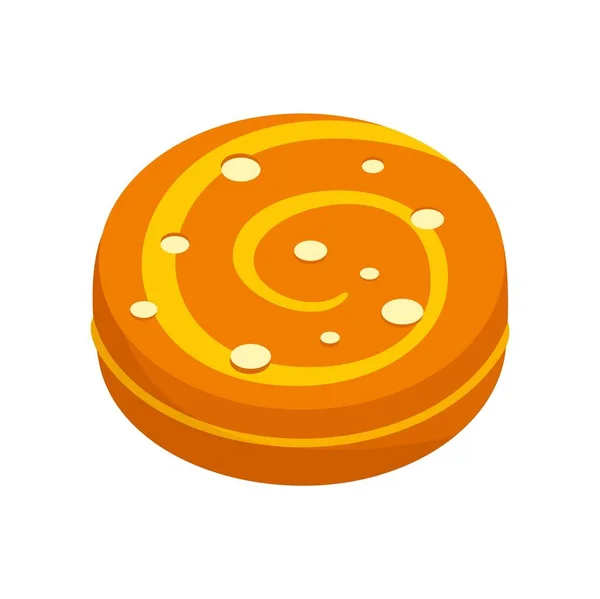 Swedish bake cookie icon flat isolated vector — Stok Vektör