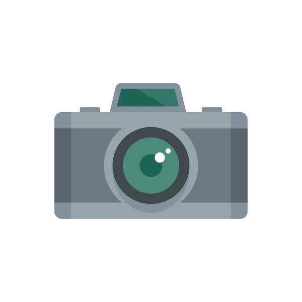 French photo camera icon flat isolated vector — Stockvektor