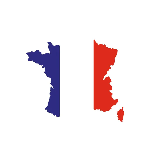 French country teritory icon flat isolated vector — Διανυσματικό Αρχείο