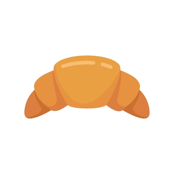 French croissant icon flat isolated vector — Stok Vektör