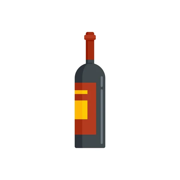 French wine bottle icon flat isolated vector — ストックベクタ