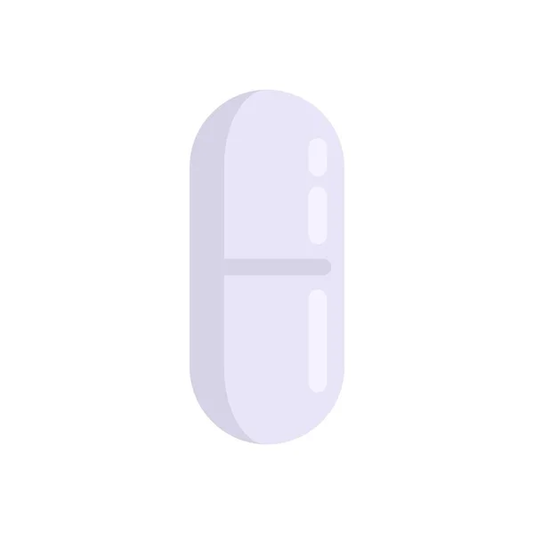 Refill capsule icon flat isolated vector — Stock Vector