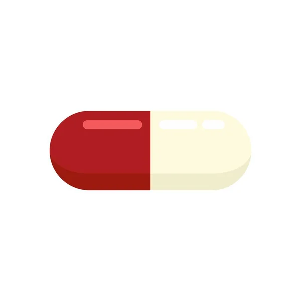 Addiction pill icon flat isolated vector — стоковый вектор