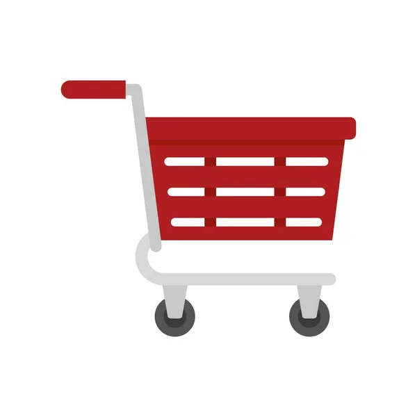 Purchase cart icon flat isolated vector — Stockový vektor