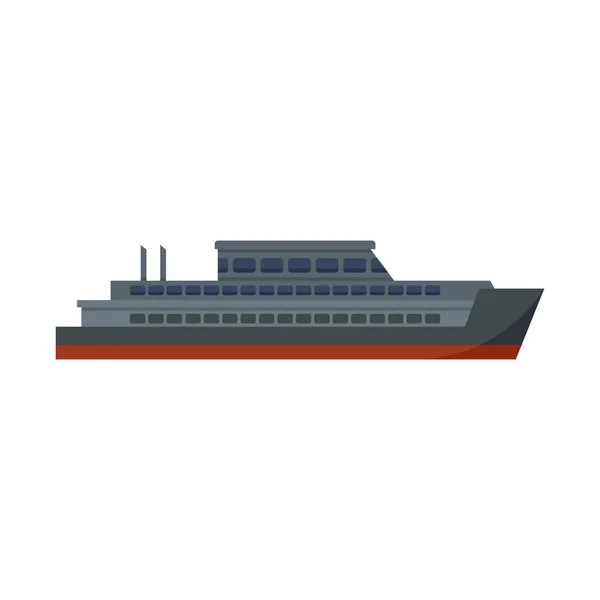 Cruise icon flat isolated vector — Image vectorielle