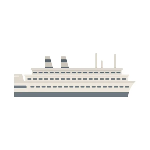 Marine cruise icon flat isolated vector — Stock Vector