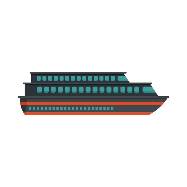 Tourism cruise icon flat isolated vector — Stok Vektör