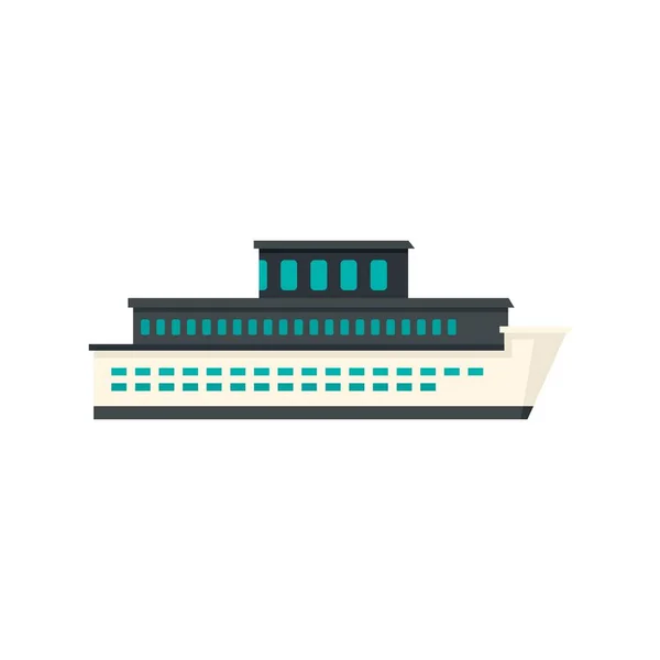 Sea cruise icon flat isolated vector — Stock Vector