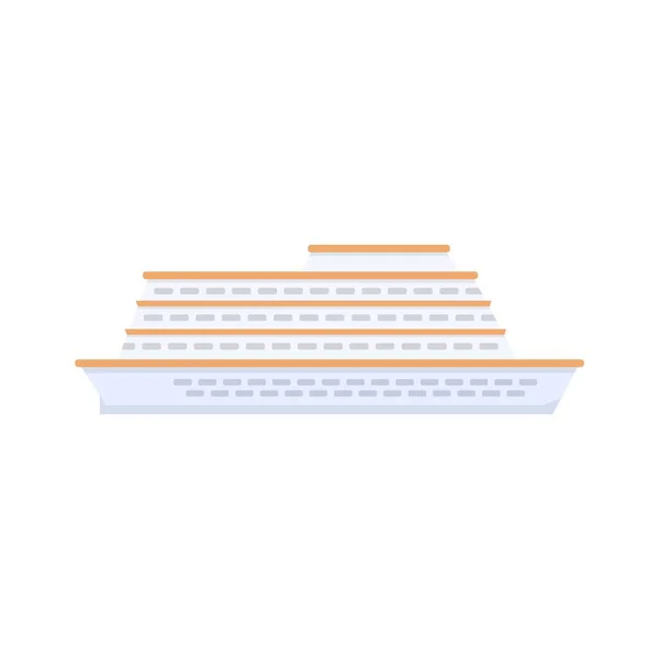 Enjoy cruise icon flat isolated vector — ストックベクタ