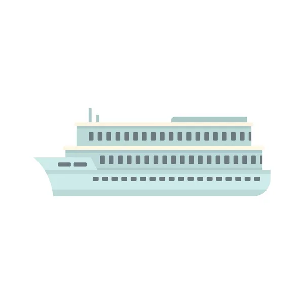 River cruise icon flat isolated vector — стоковый вектор