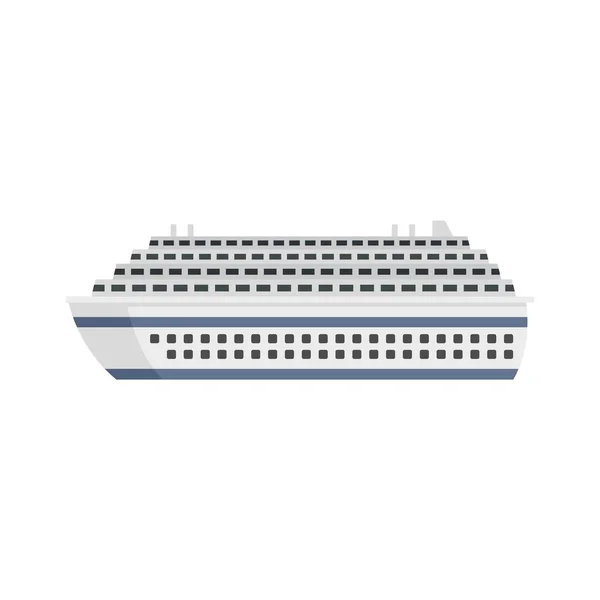 Transatlantic cruise icon flat isolated vector — Vettoriale Stock