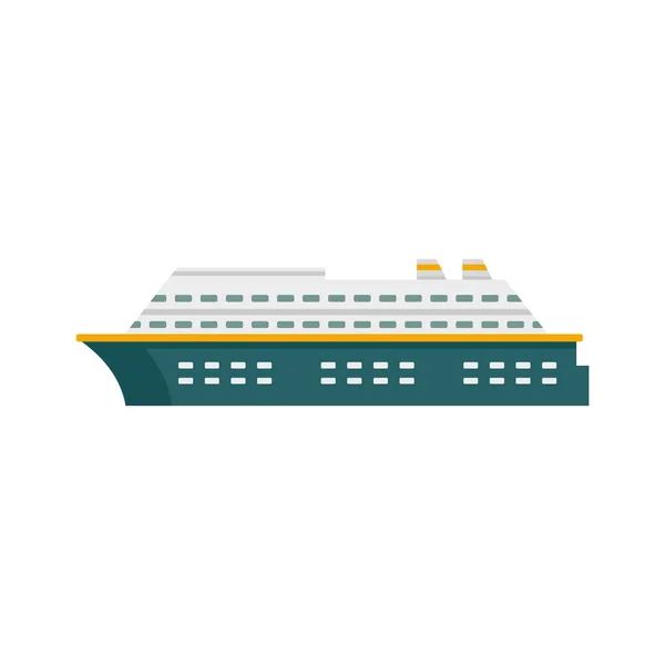 Cruise vessel icon flat isolated vector — Stockový vektor