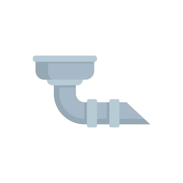 Drain gutter icon flat isolated vector —  Vetores de Stock