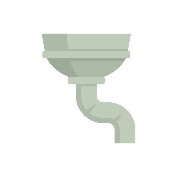 Concrete gutter icon flat isolated vector — Vector de stock