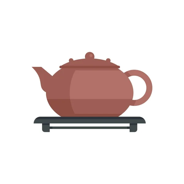 Tea ceremony icon flat isolated vector — Stock Vector