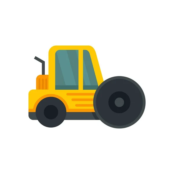 City road roller icon flat isolated vector — Stockvektor
