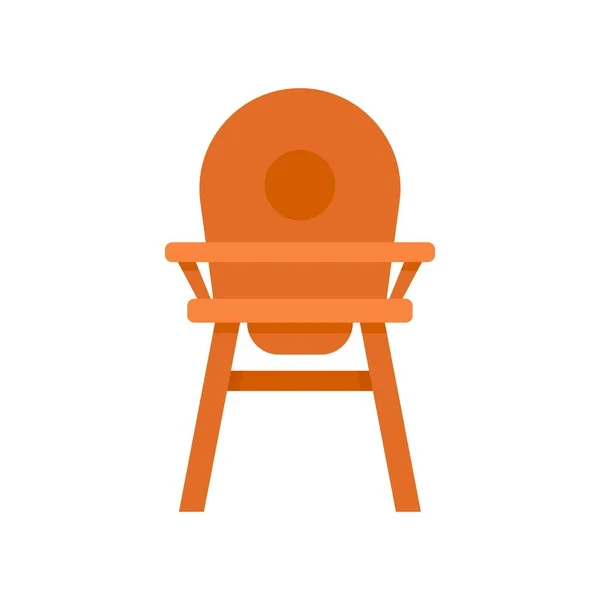 育児給餌椅子のアイコンフラット隔離ベクトル — ストックベクタ
