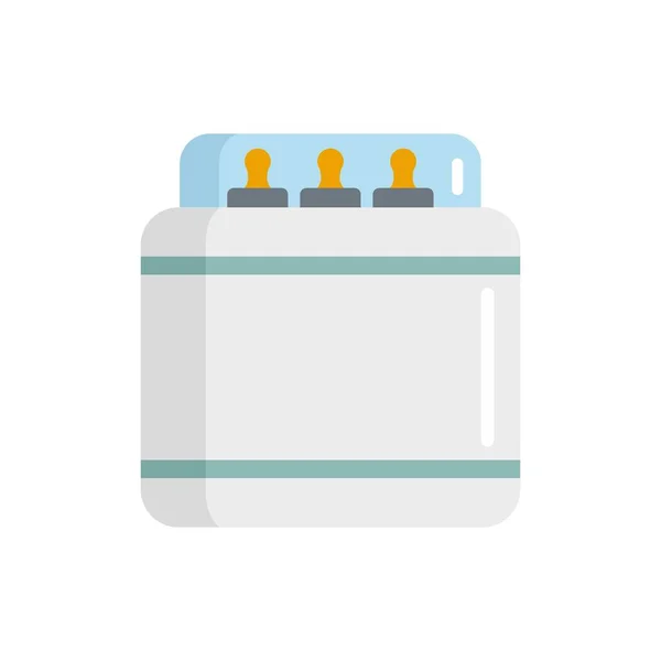 Sterilization milk bottle icon flat isolated vector — Vettoriale Stock